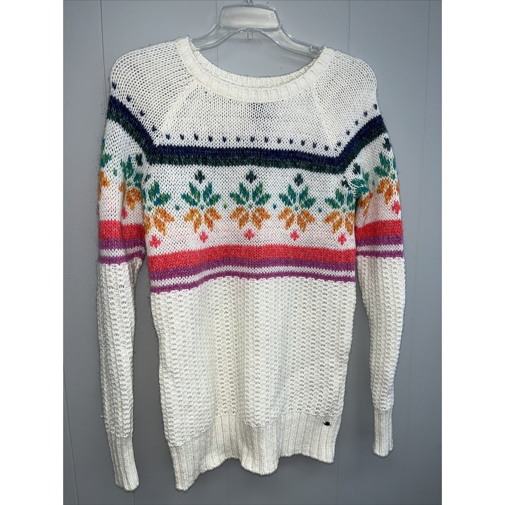 AMERICAN EAGLE Jegging Sweater Women Large Snowflake Rainbow Pride Fair XS